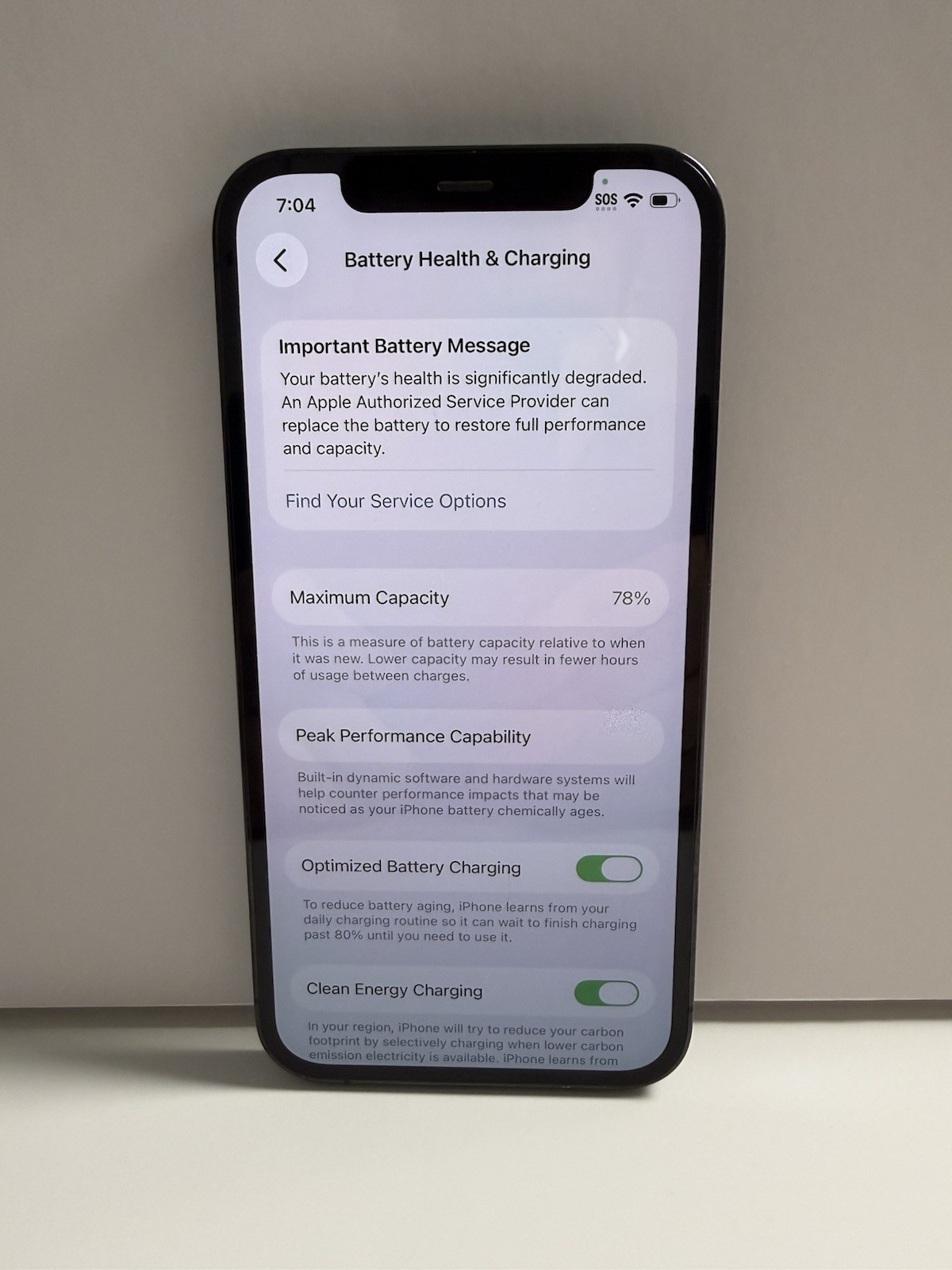 Apple iPhone 12 Pro – 256GB – Unlocked – Pacific Blue – Battery 78%