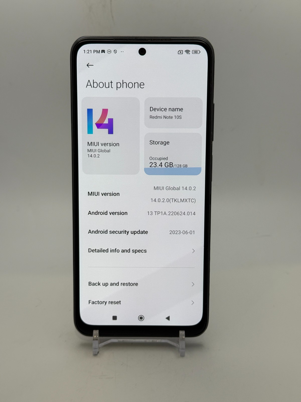 Xiaomi Redmi Note 10S – Blue – 128GB – Telcel – Smartphone – Read Description