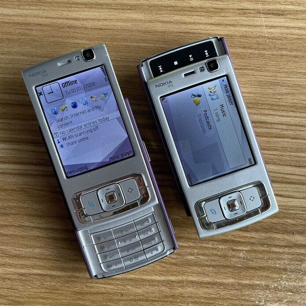 Nokia N Series N95 – Deep plum 3G GSM Wifi 5MP Slider Unlocked Classic Phone