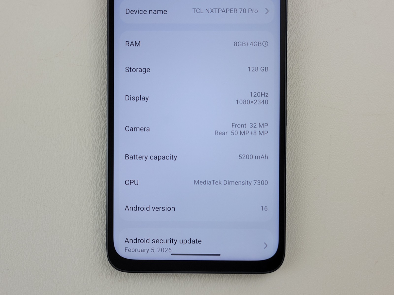 TCL NXTPAPER 70 Pro (T807W) 128GB (MetroPCS) Smartphone – Clean IMEI – H8124
