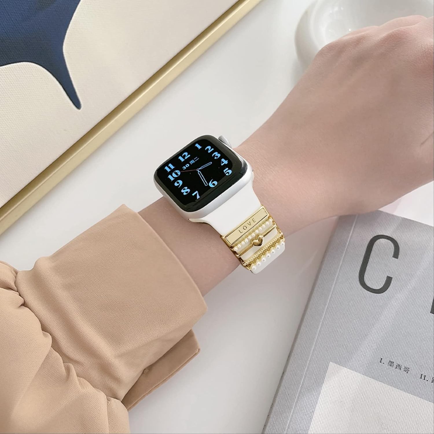 5Pcs Charms for Apple Watch Band 38mm 40mm 41mm 42mm 44mm 45mm 46mm 49mm Women