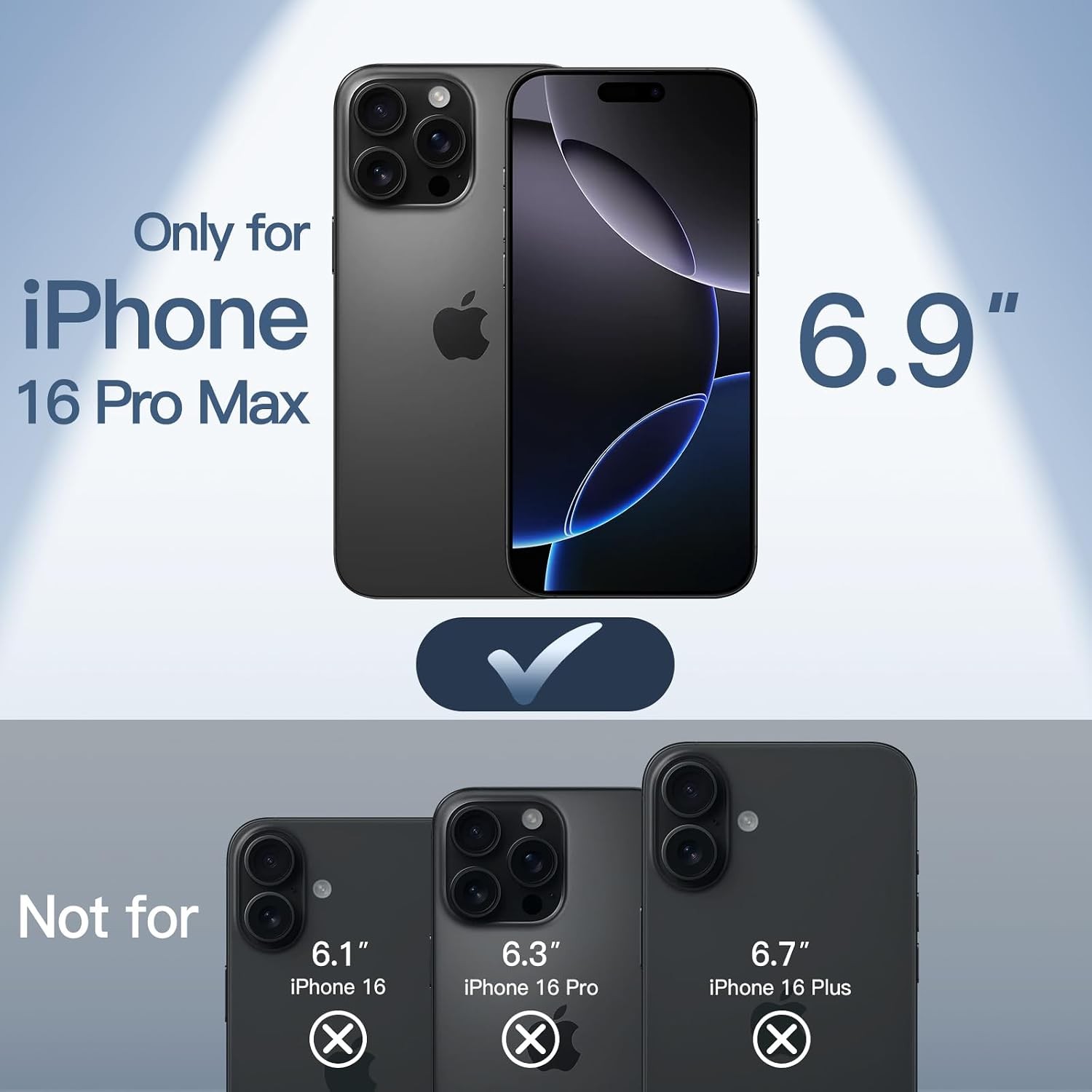Magnetic 0.6mm Ultra Slim Case for iPhone 16 Pro Max 6.9 Inch Lightweight Matte