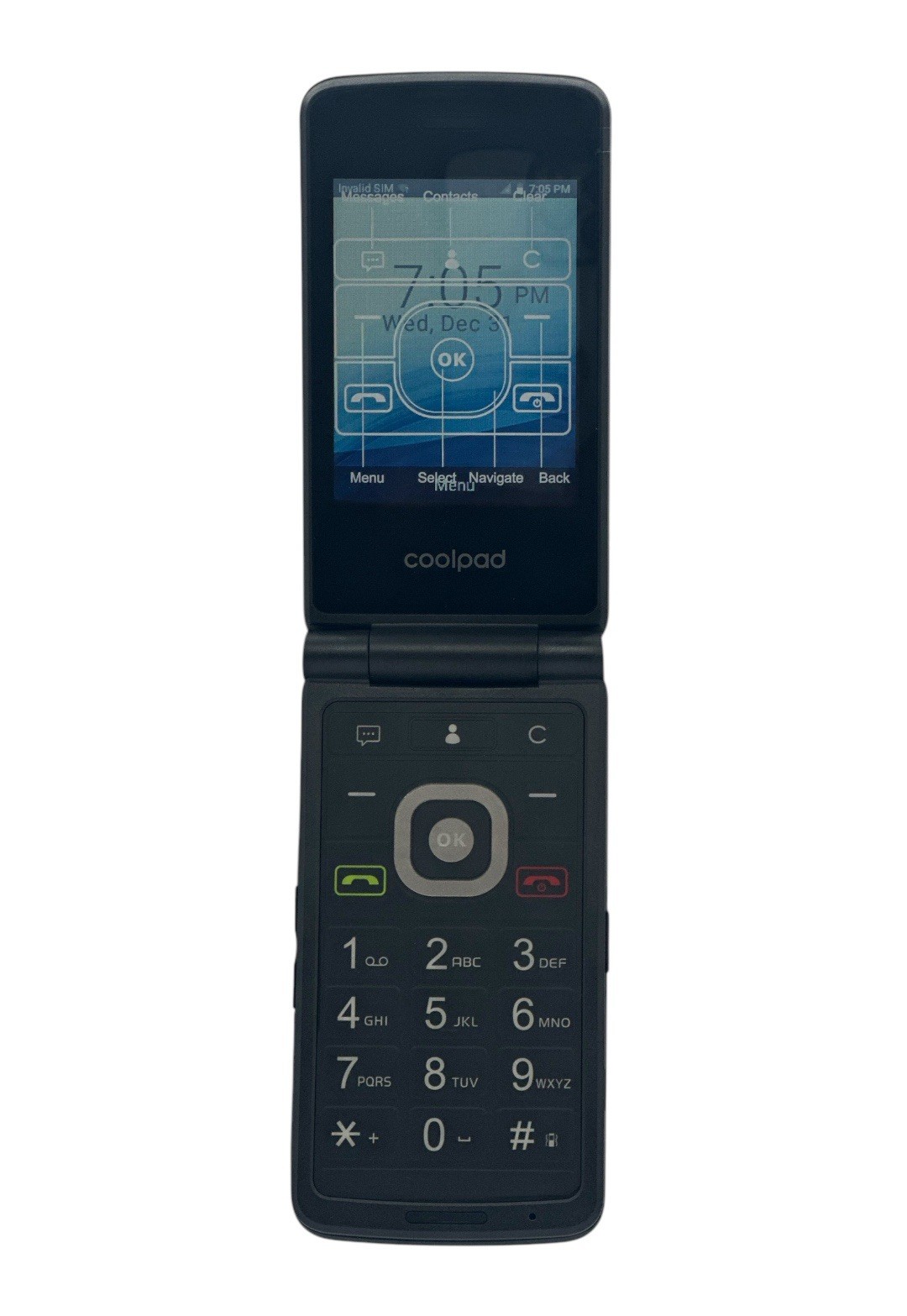 COOLPAD Flip Phone 3312A 4GB 3321 Sprint Locked Flip Phone 4G LTE Open Box Phone