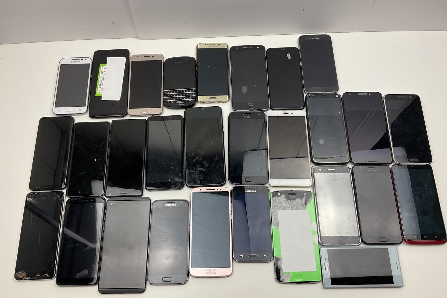 Lot of x30 Android Smartphones for Parts or Repair AS IS Untested