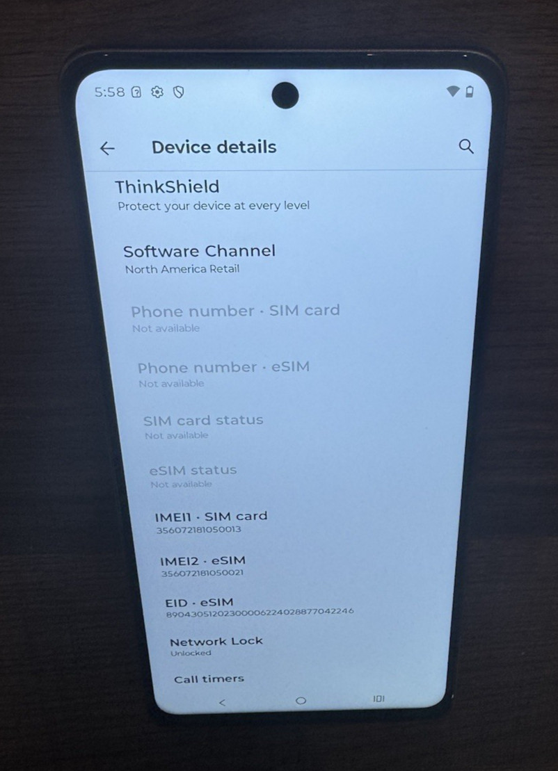 Motorola Moto G Power 5G (2025) XT2515-1 128GB Blue Factory Unlocked OpenBox