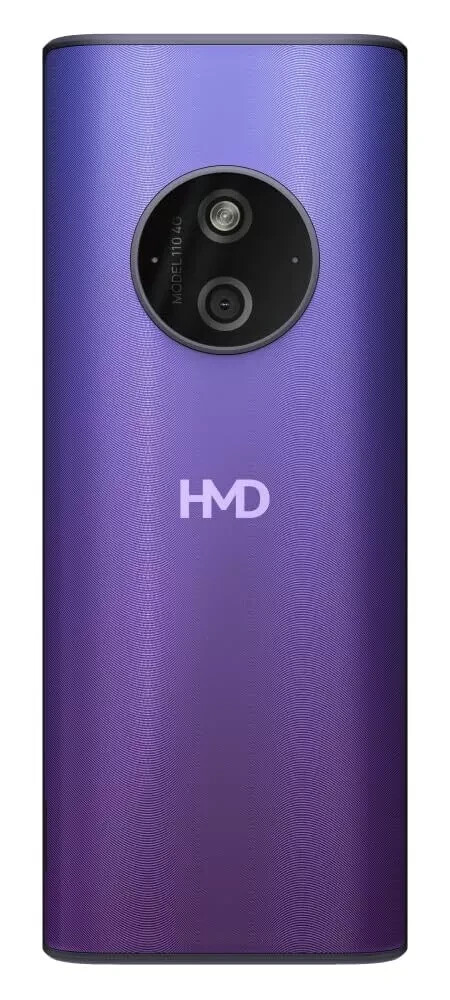 HMD 110 4G Keypad Phone YouTube, Type -C Charging, Wireless FM Radio Blue.