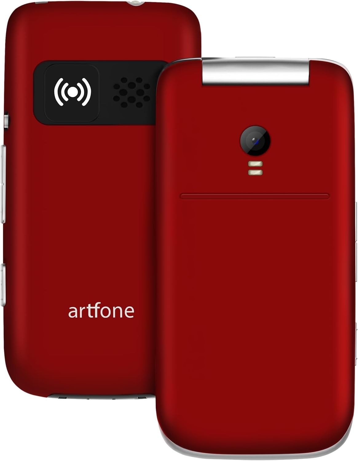 G3 Pro Red – 4G LTE Flip Phone for Seniors with Extended Battery & SOS Feature