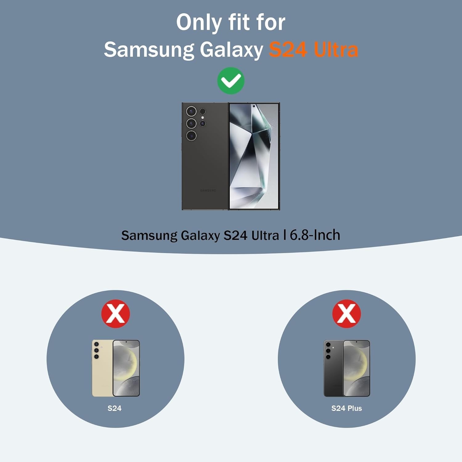 For Samsung Galaxy S24 Ultra Case Military Grade & shockproof Protective cover