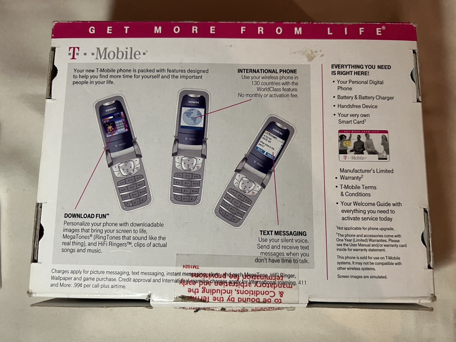 Siemens CF62T T-Mobile Flip Phone Set – Retro Flip Phone