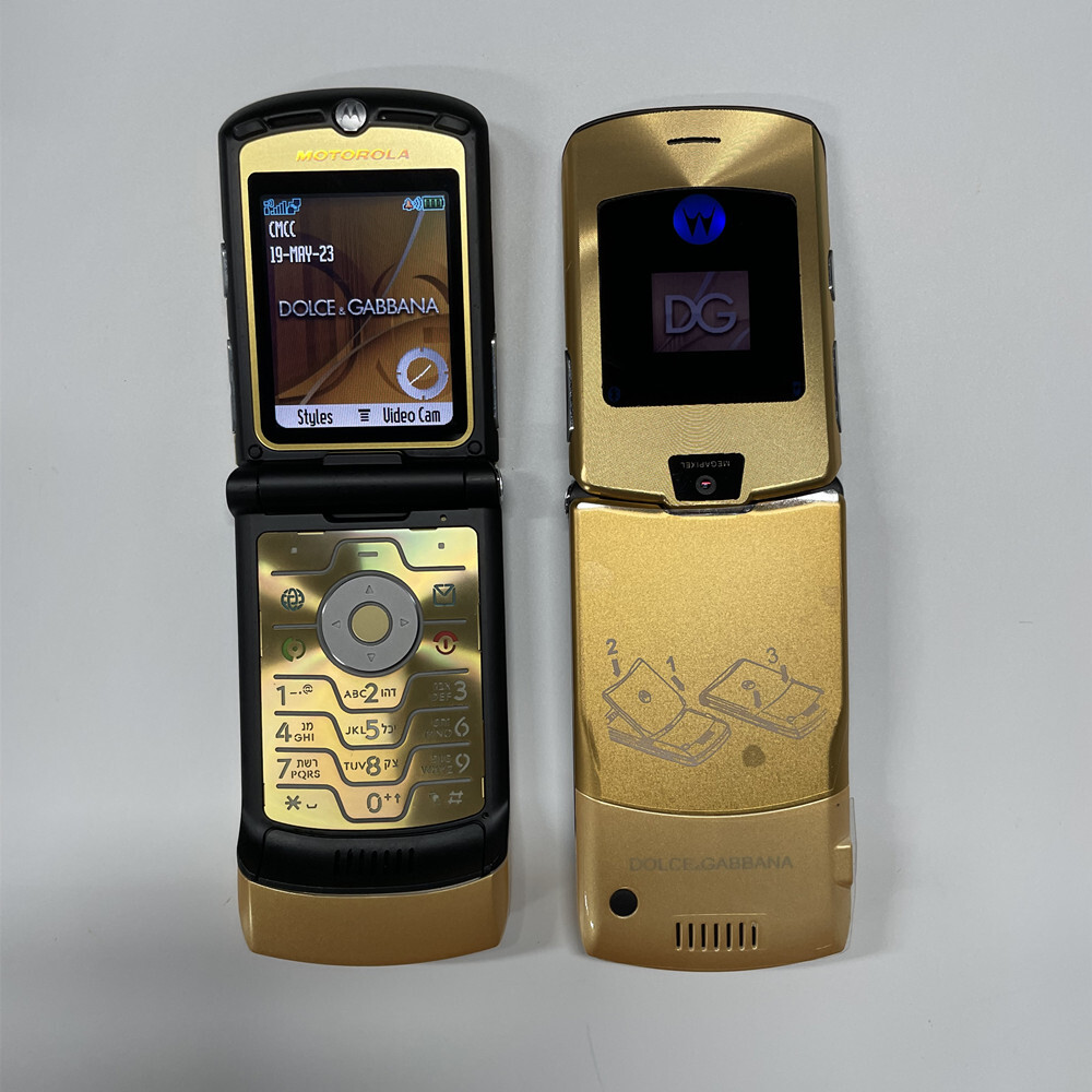 Motorola Razr V3i Dolce Gabbnna (Limited Edition) Flip Mobile Phone Unlocked