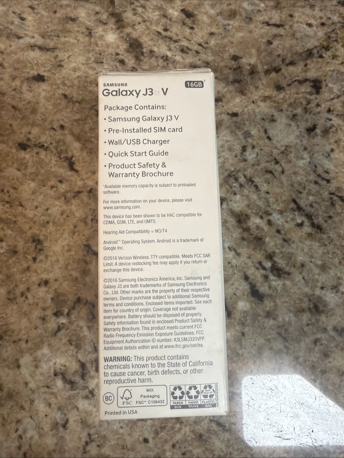 Samsung Galaxy J3 6 V (Verizon) – Untested