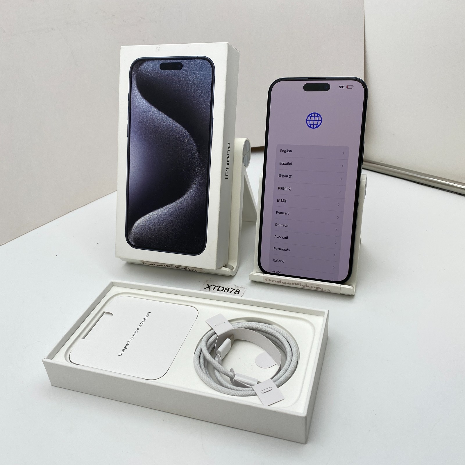 Apple iPhone 15 Pro Max – 256GB – Blue Titanium (AT&T/Cricket ONLY) – Open Box