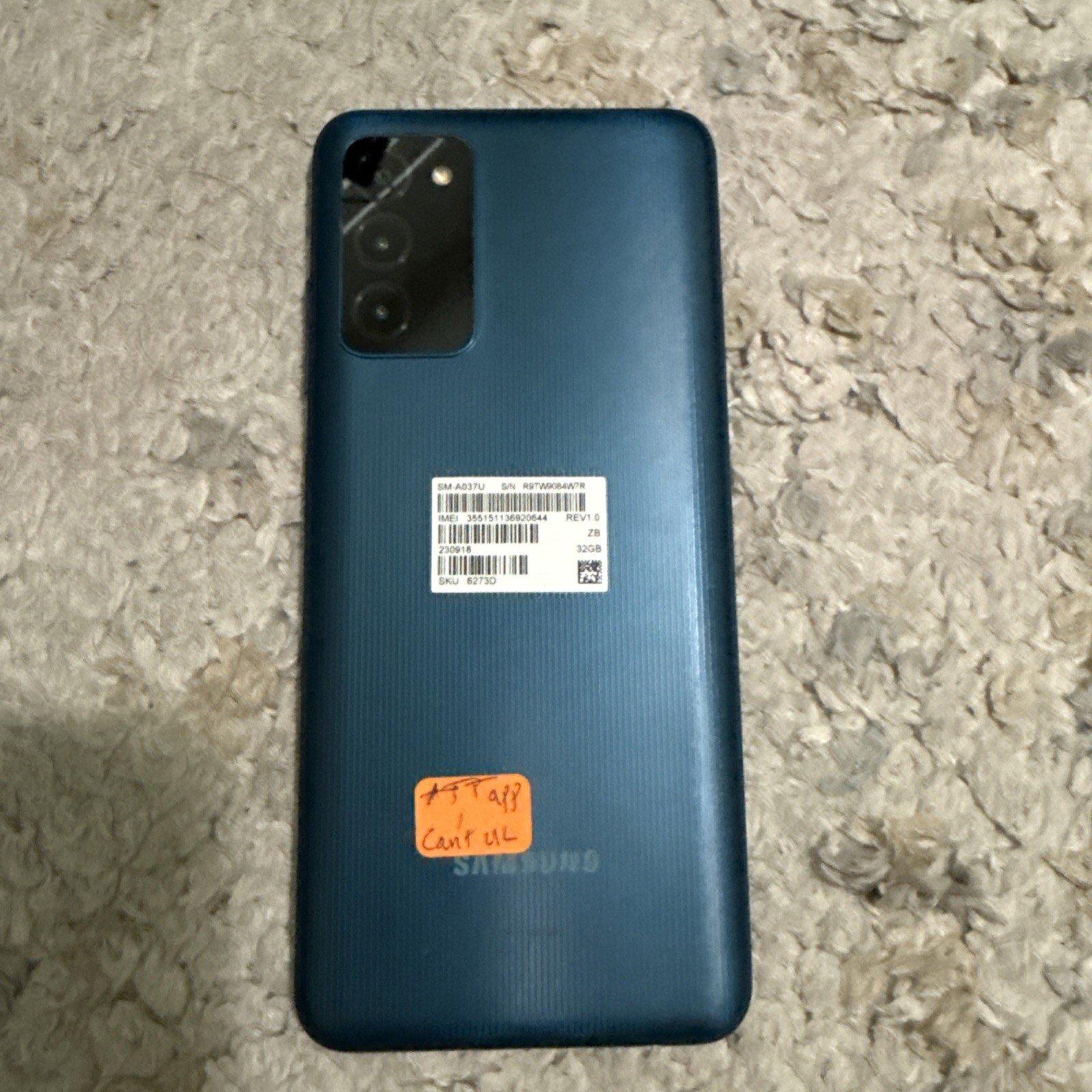 Samsung Galaxy A03s SM-A037U 32 GB Cellphone AT&T