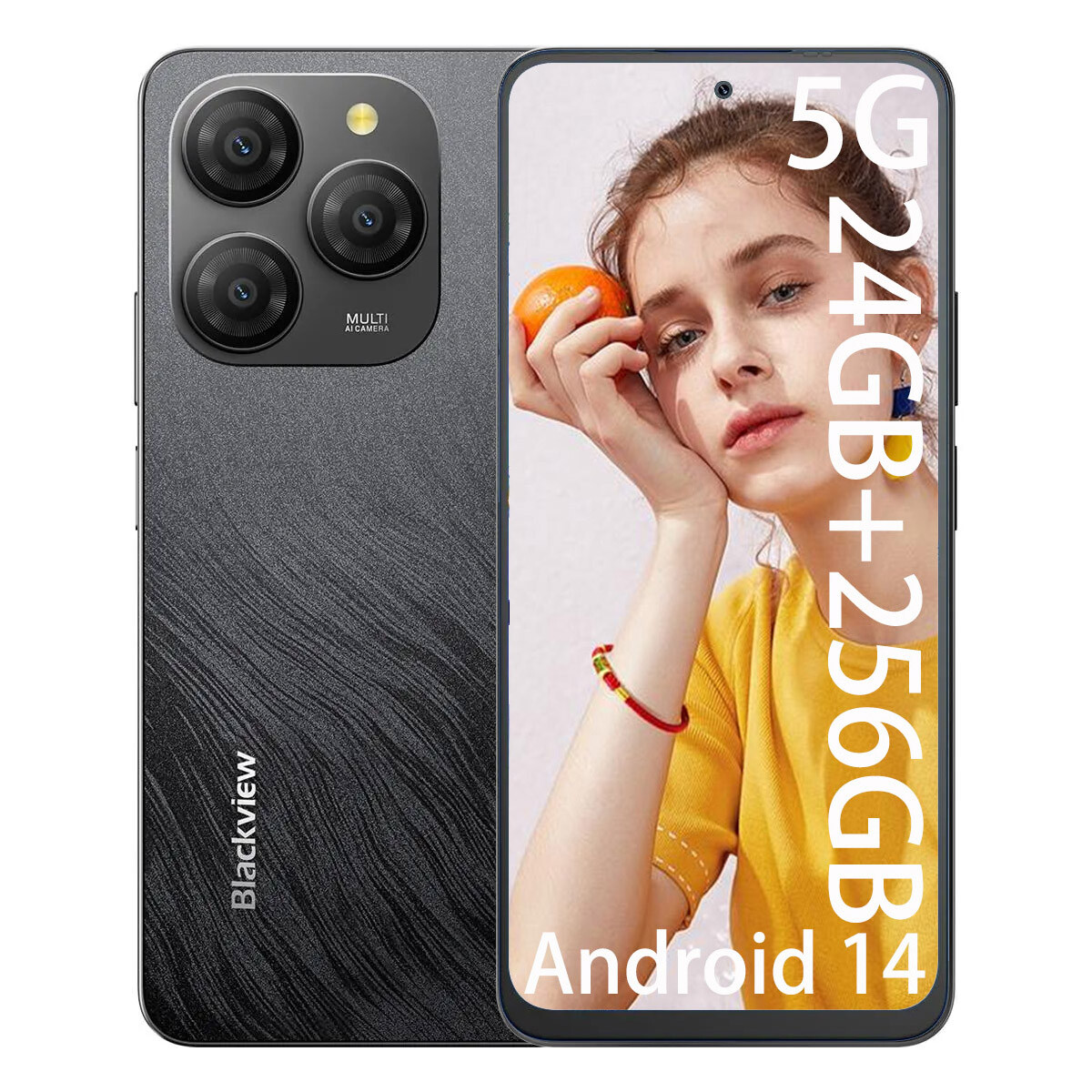 Blackview SHARK 9 5G Smartphone 24GB+256GB 6.67″ 5000mAh Android 14 NFC Unlocked