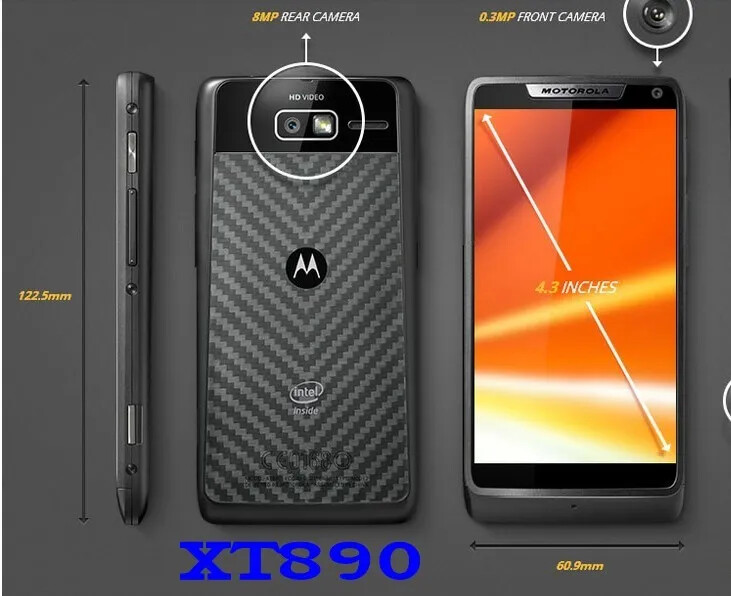 Unlocked Motorola XT890 Android Phone 3G Wi-Fi Original Capable NFC