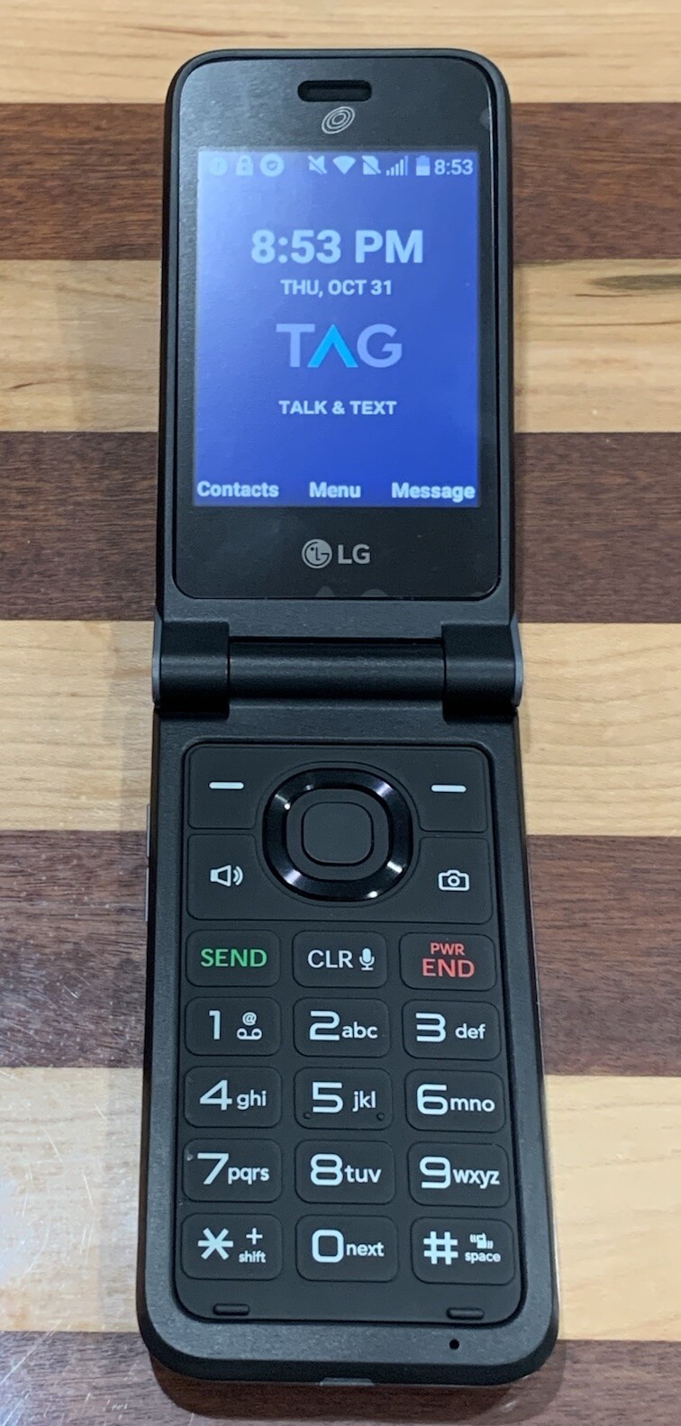 LG Classic Flip Phone Unlocked For Carrier Kosher Filtered- Comes With Waze