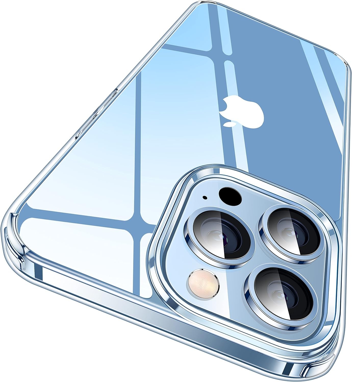 1. For iPhone 13 Pro Max Case Crystal Clear Never Yellow Technology Slim Cover