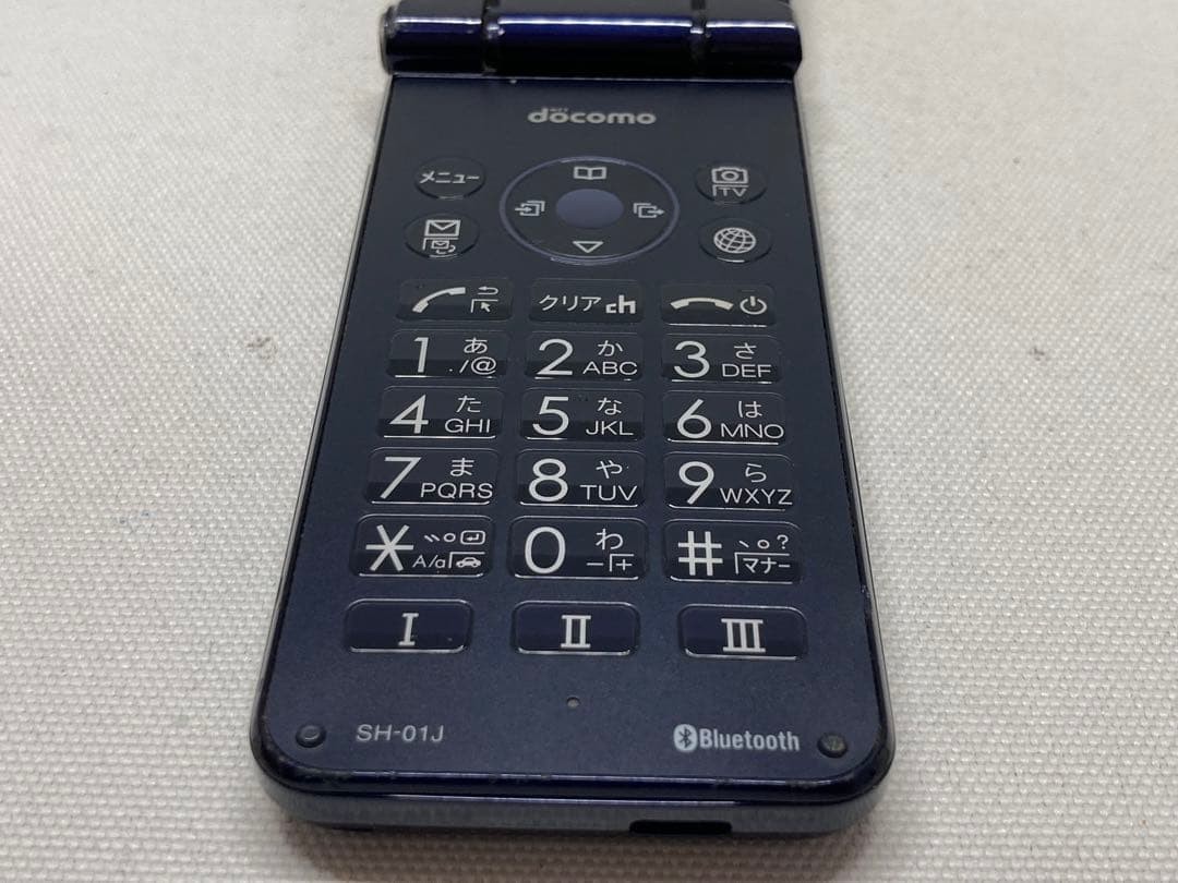 SHARP AQUOS SH-01J Unlocked Sim Free Android Flip Phone Keitai Black Japan Used