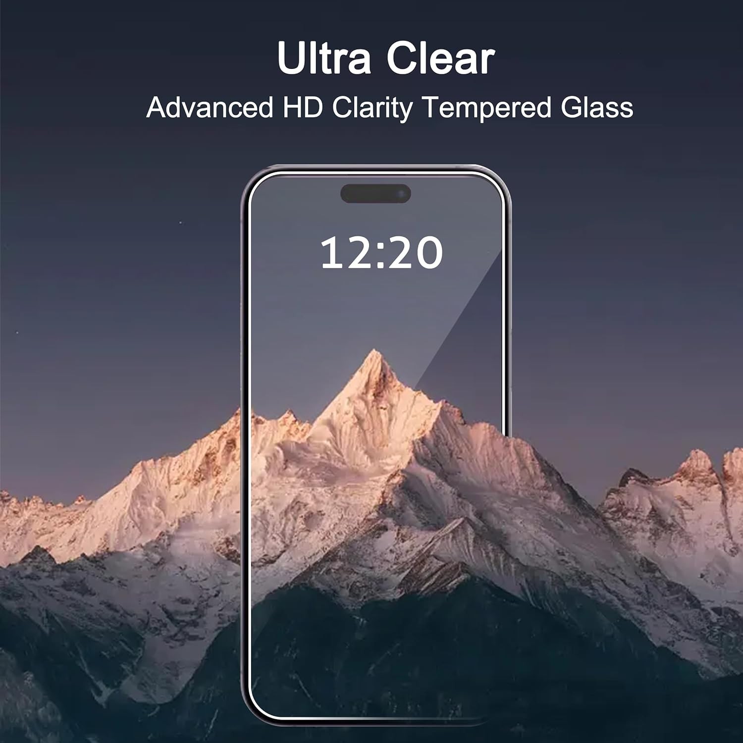 Clear Tempered Glass Screen Protectors 3 Pack for 6.1 Inch iPhone 15 16 Case Fri
