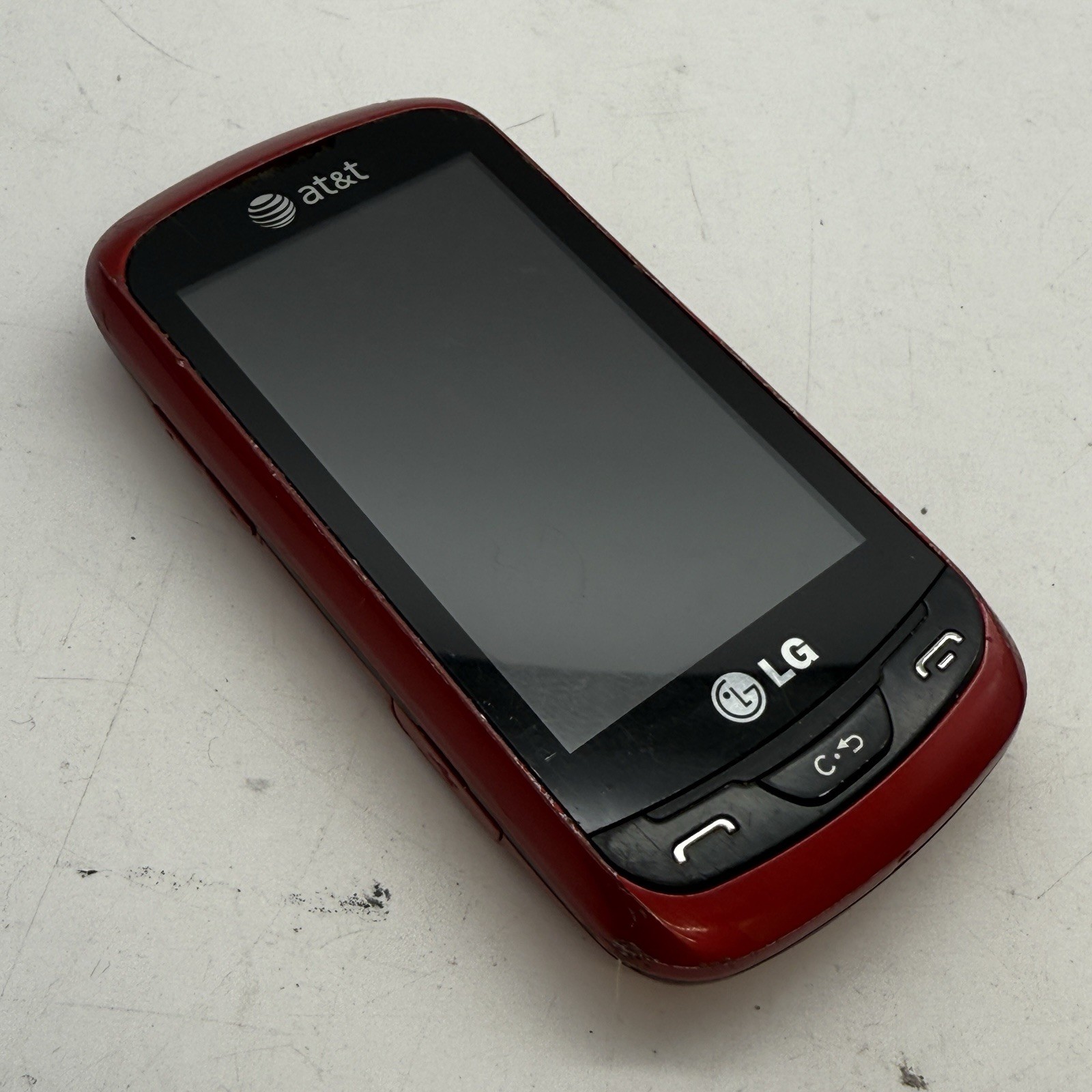 LG Xpression / Expression C395 – Red and Black ( AT&T ) Cellular Slider (C6:9)