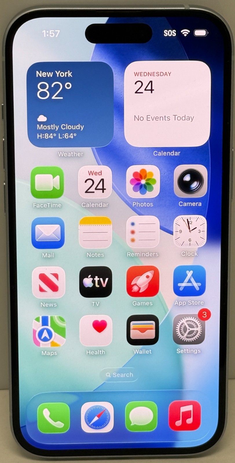 Apple iPhone 15 128GB (MTPM3LL) Blue – LOCKED – Smartphone – Great Condition