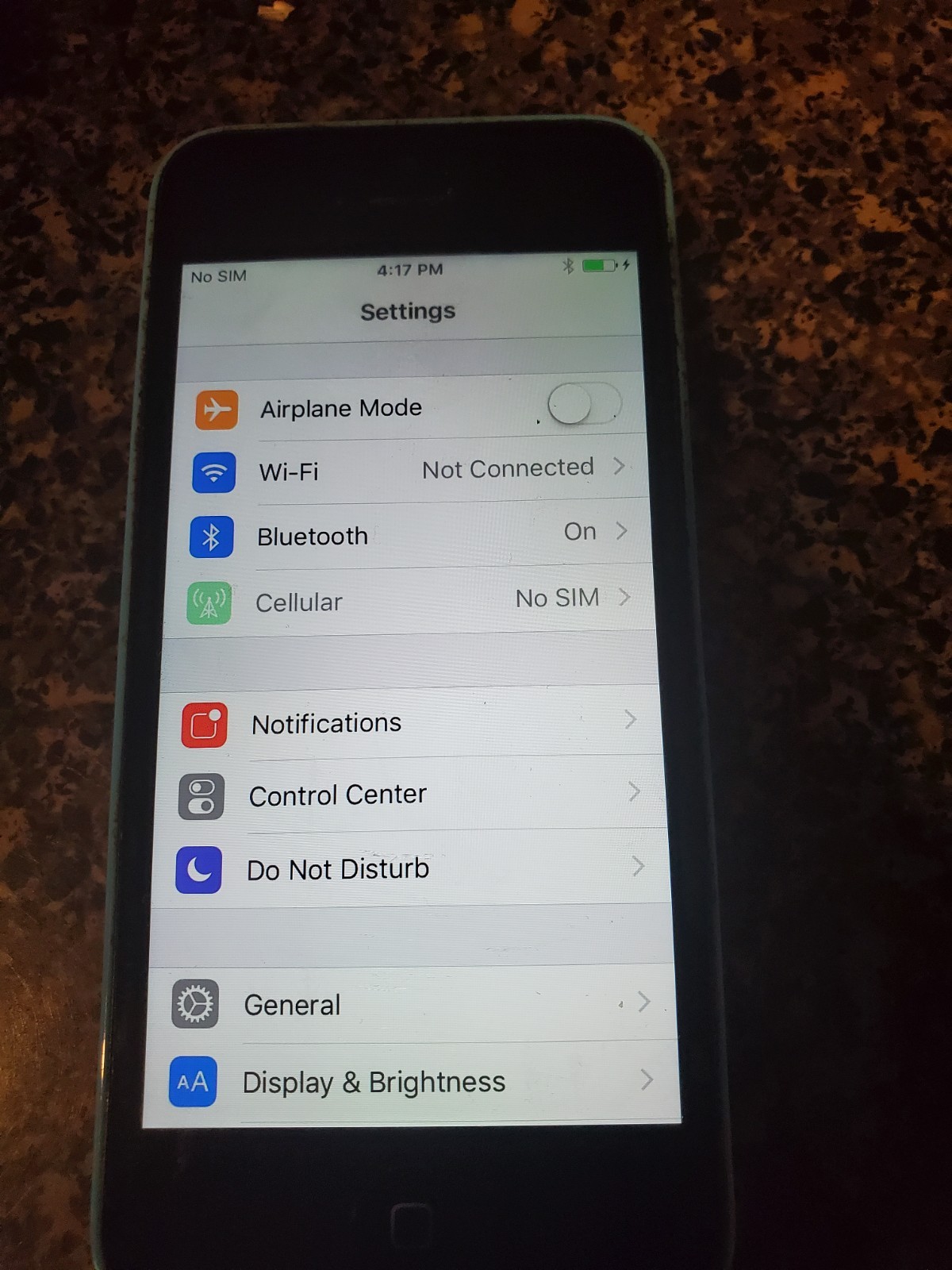 Apple iPhone A1532 blue/ verizon