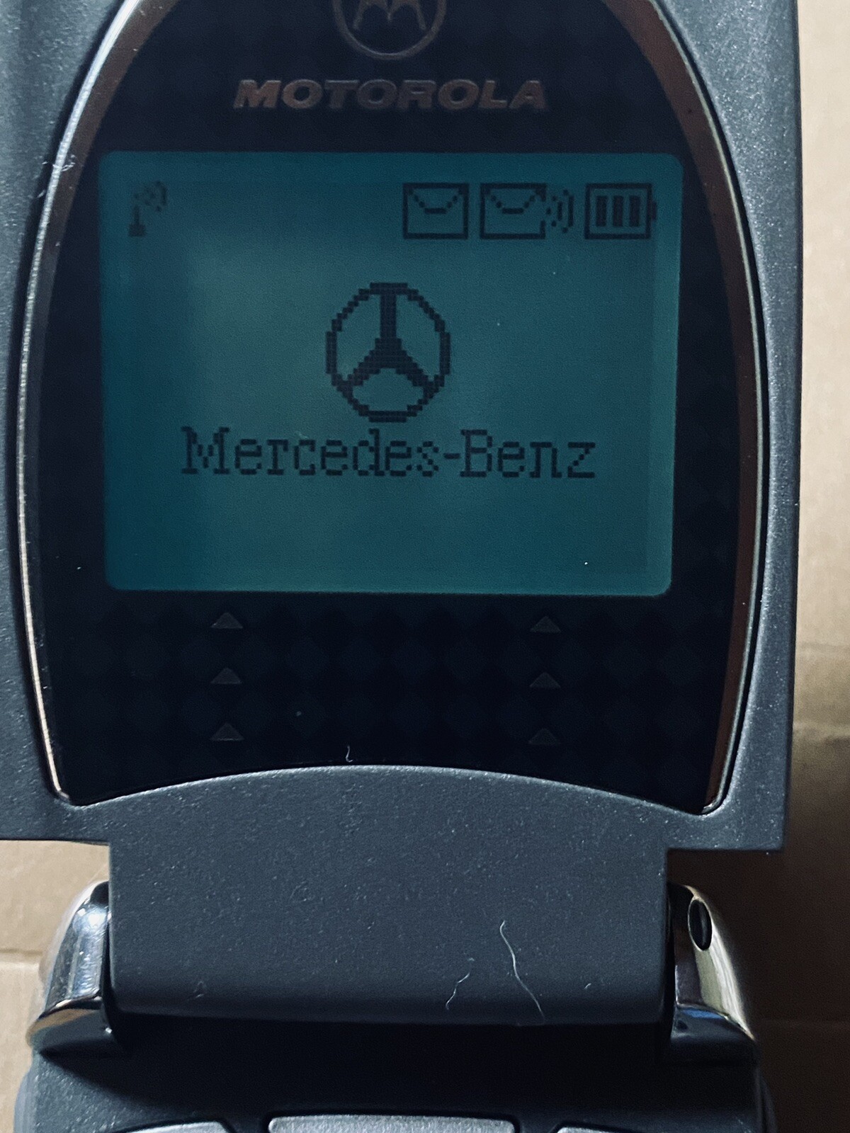Rare Mercedes-Benz Motorola VINTAGE Cell Phone 60C, Battery is Charging, CDMA