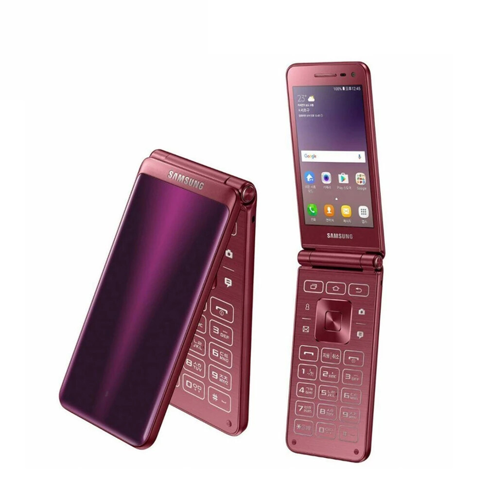 Original Samsung Galaxy Folder 2 G1650 Dual SIM Unlocked 2GB+16GB Red Phone A+