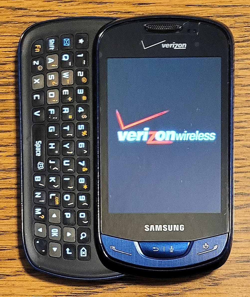 Samsung Brightside SCH-U380 – Black & Blue ( Verizon ) Slider Phone -Great Shape