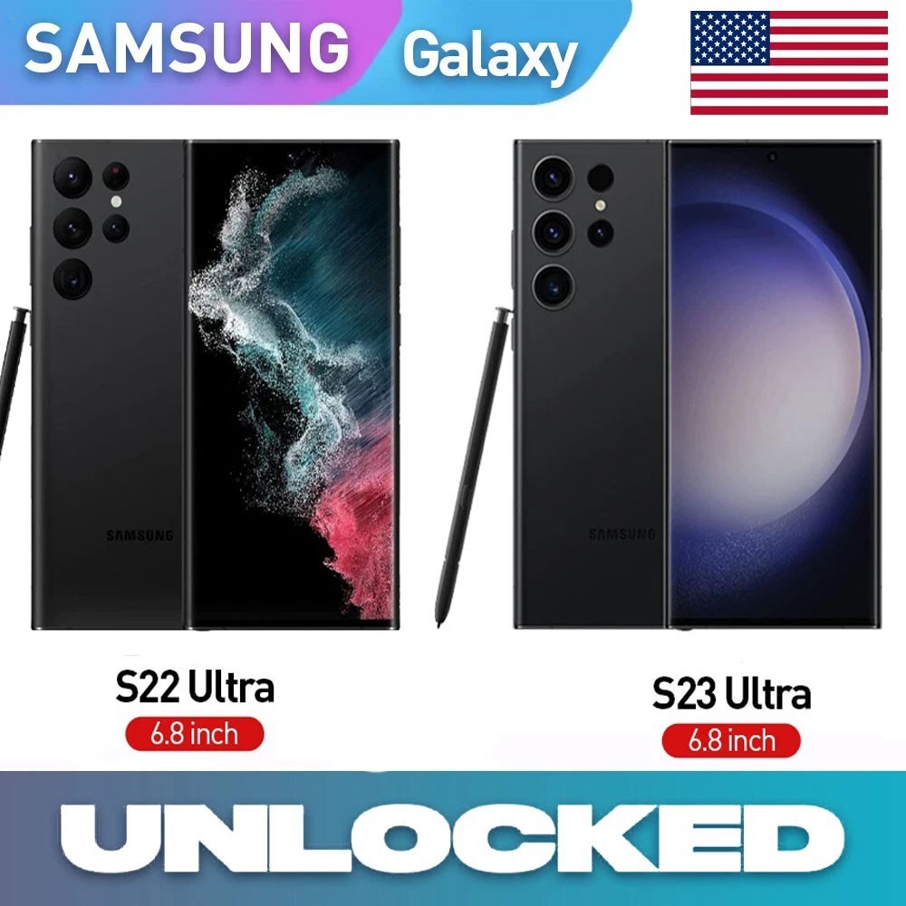 NEW Samsung Galaxy S24 Ultra/S23 Ultra/S22 Ultra/S21 Ultra Unlocked Sealed Box