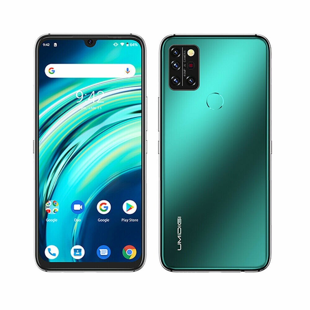 UMIDIGI A9 Pro 6GB+128GB Smartphone Unlocked Dual SIM Android Green Factory
