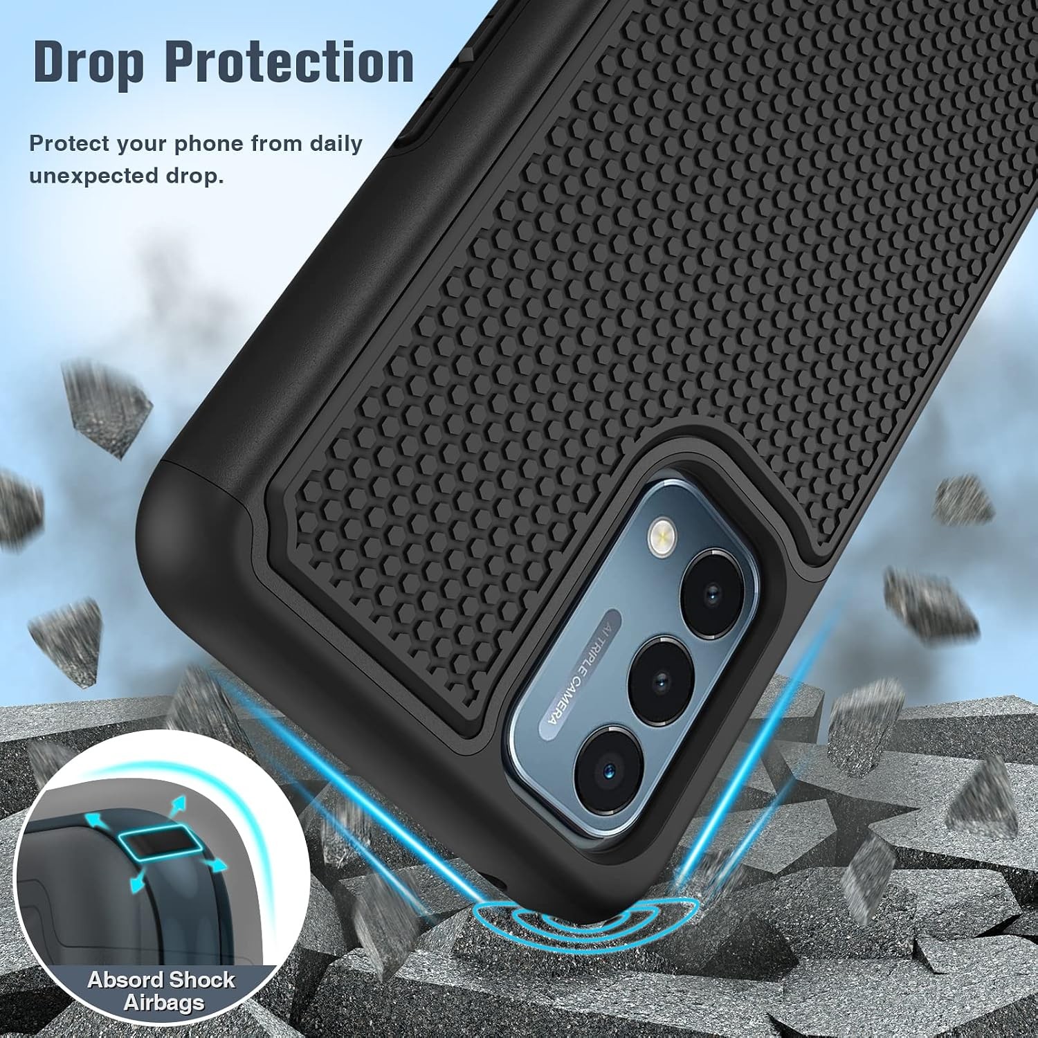 OnePlus Nord N200 5G Case: Dual Layer Heavy Duty Shockproof Rugged Phone Cover