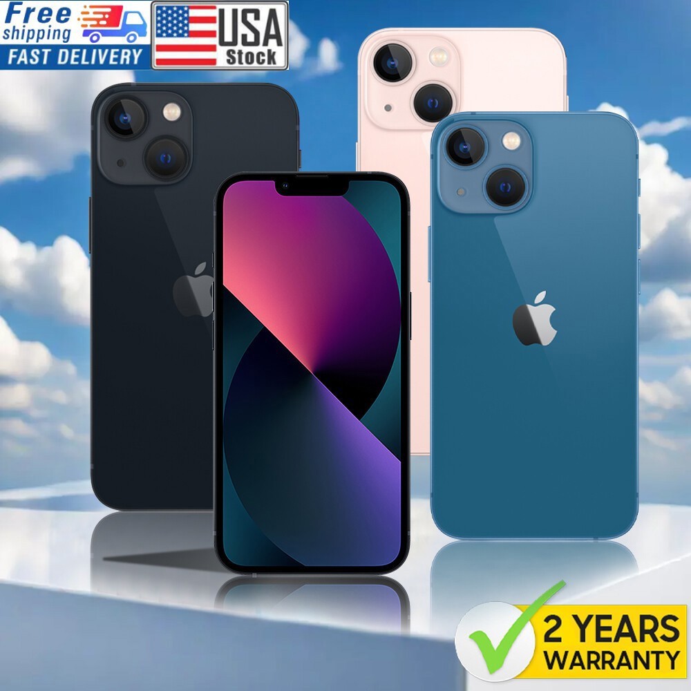 New Apple iPhone 13 Mini 128GB/256GB/512GB A2626 Factory Unlocked All Carriers