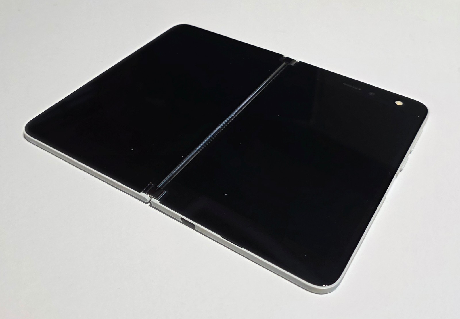 Original Glacier White Microsoft Surface Duo 256GB Unlocked Android Phone Only