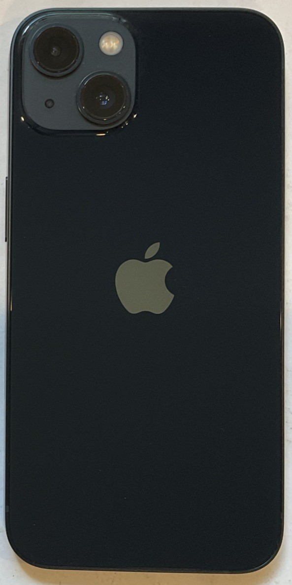 TESTED USED GSM UNLOCKED MIDNIGHT iPhone 13, 128GB A2482 MLA23LL/A, 90% BATTERY.