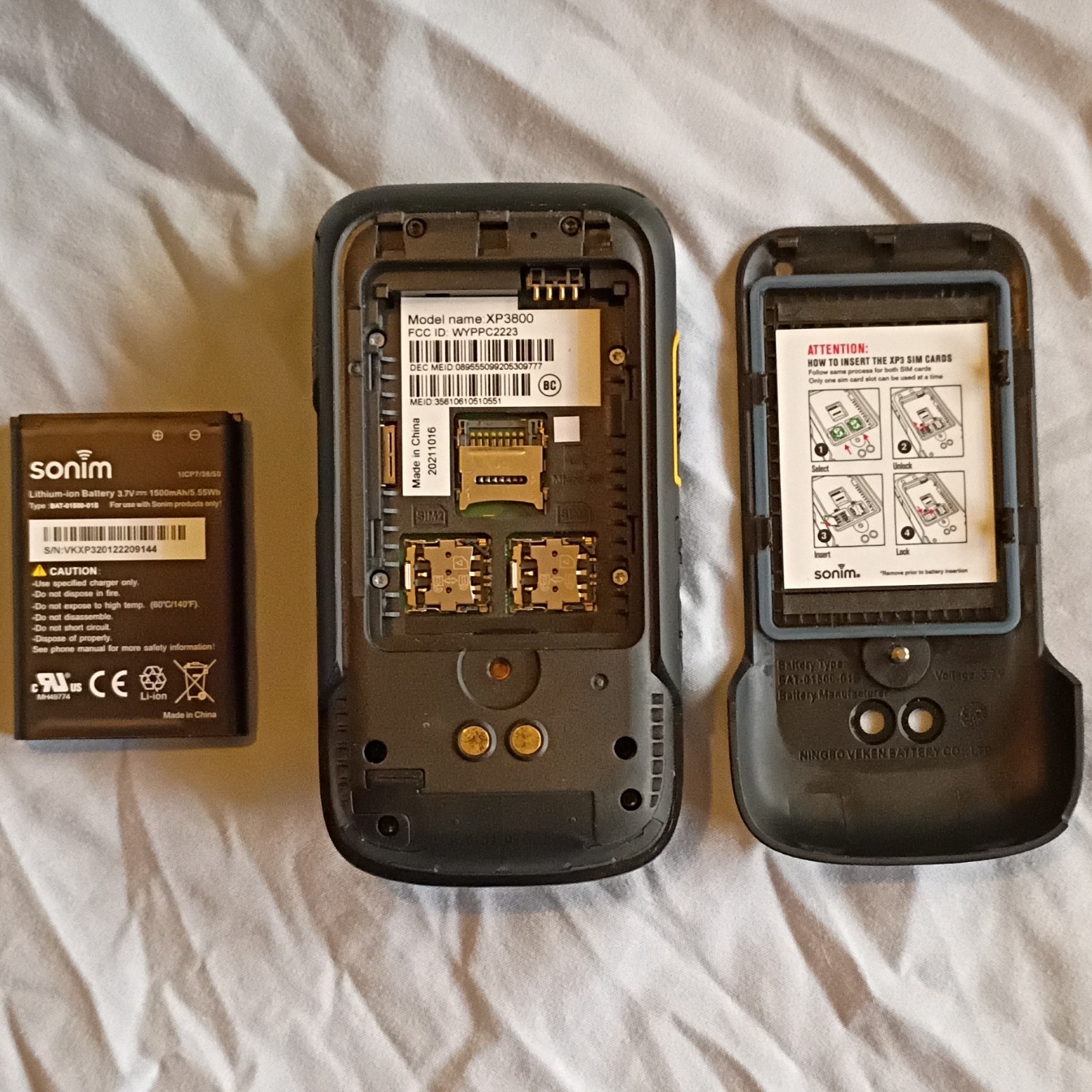 Sonim Rugged XP3plus Black Flip Phone