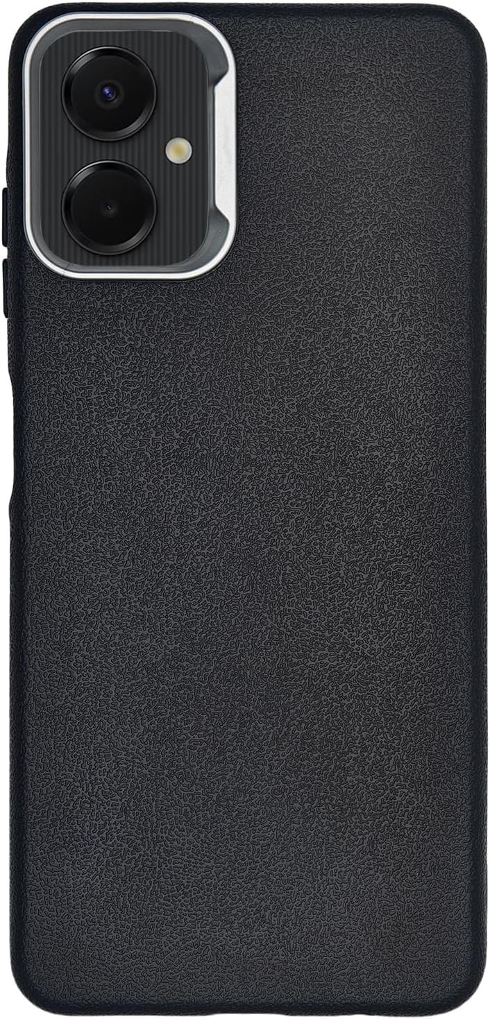Samsung Galaxy A06 Phone Case Black, Soft TPU Non-Slip Shockproof Bumper Cover