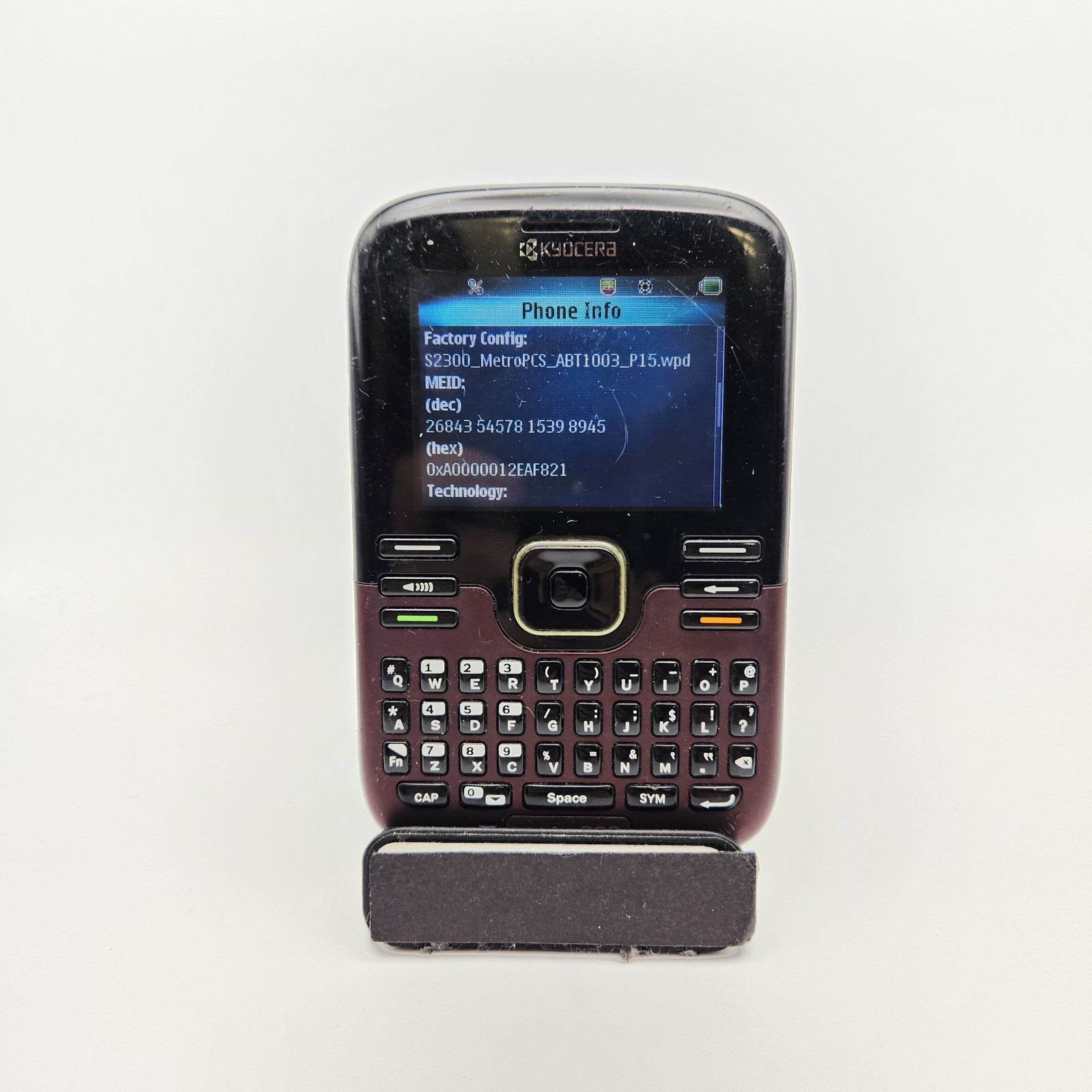 Kyocera Torino S2300 Messaging Cell Phone (MetroPCS) – Red – ASIS #3402