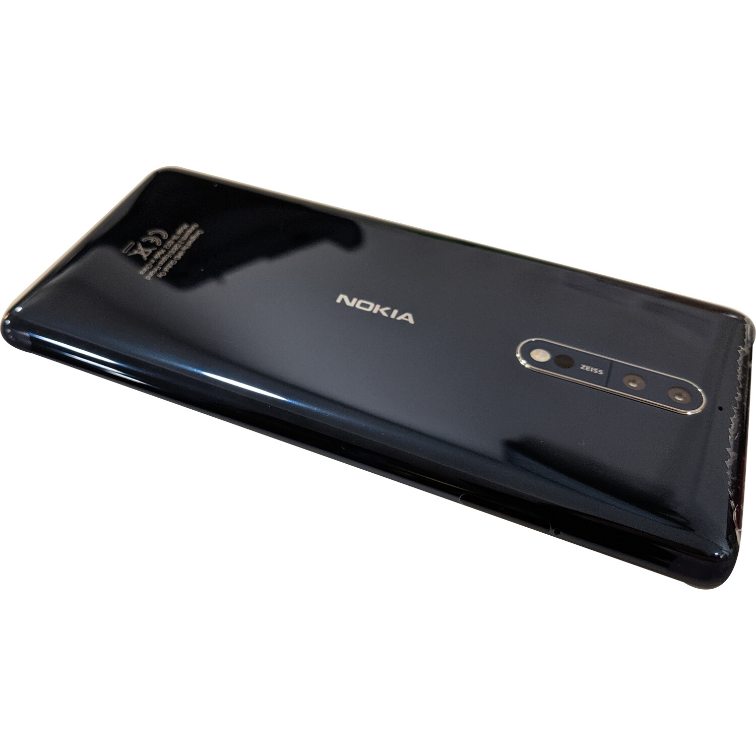 Nokia 8 Single-SIM TA-1012 128GB Glossy Blue Android Factory Unlocked 4G GSM