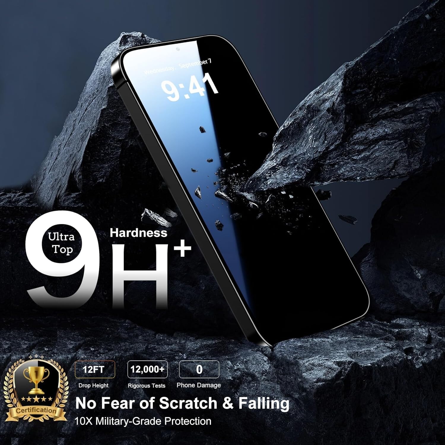 6in1 Tempered Glass Galaxy S24 FE for Screen and Camera Lens Protector 9H