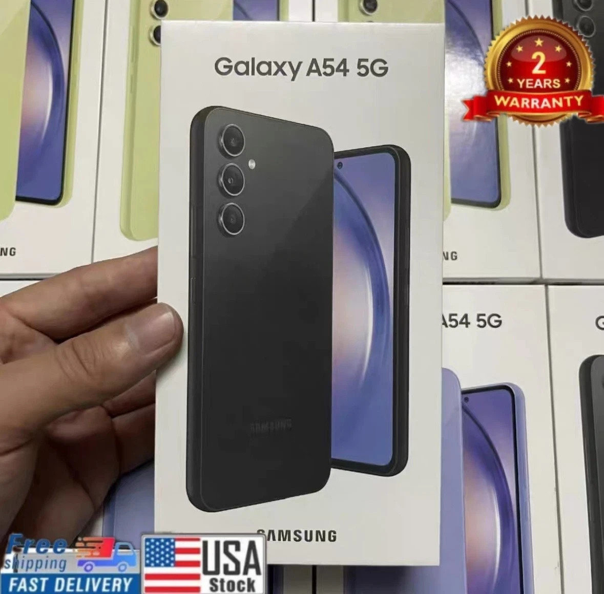 New SEALED Samsung Galaxy A54 5G SM-A546U1 US Version Factory Unlocked Black