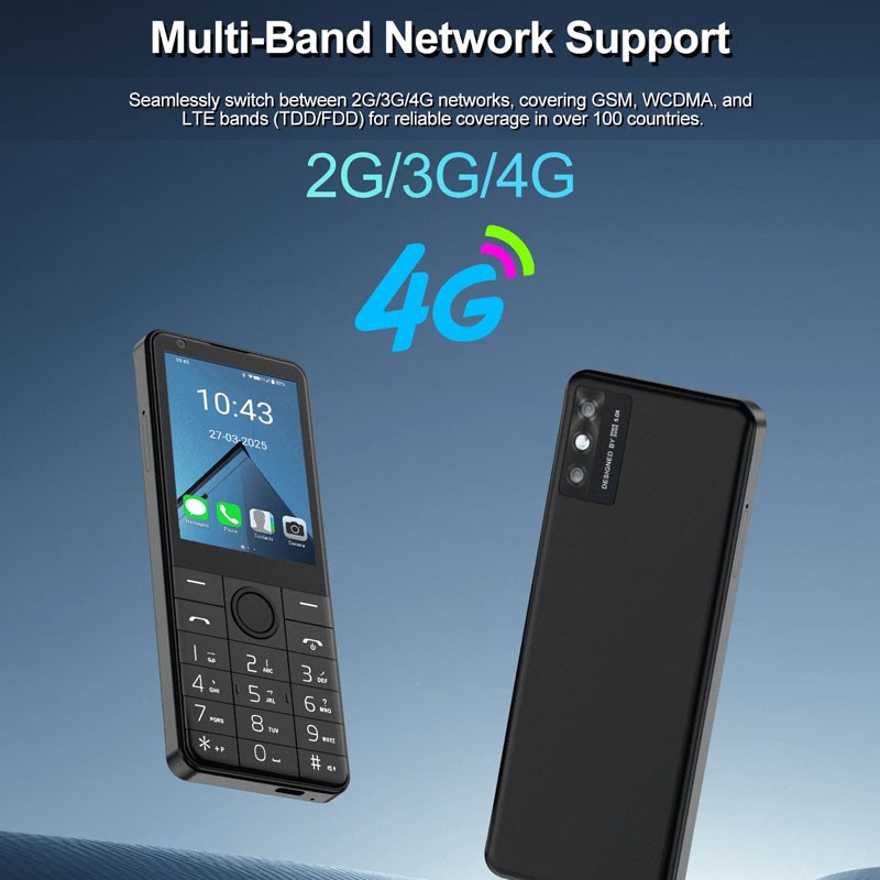 MINI Unlocked DOOV R77 PRO Android 14 Smartphone Dual SIM Phone Keyboard Mobile