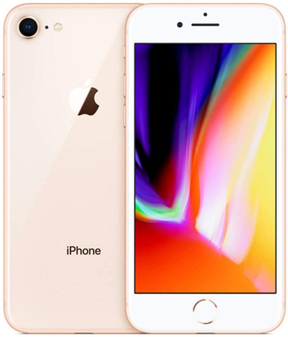Used Apple iPhone 8, Fully Unlocked, 64 GB, Gold, Poor Batt + C Grade Cosmetics