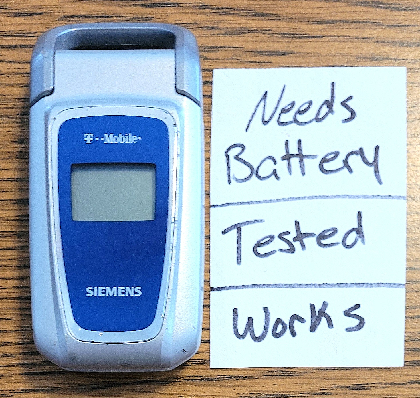 Siemens CF62T – Gray ( T-Mobile ) Rare GSM Flip Phone – Tested/Needs Batt