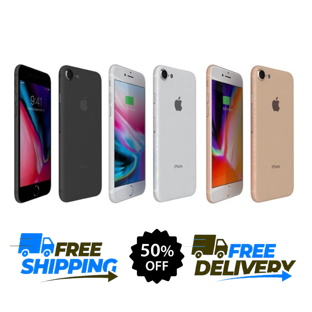 Apple iPhone 8 128GB 64GB GSM Unlocked ATT Verizon A1905 A1863 4.7-inch screen