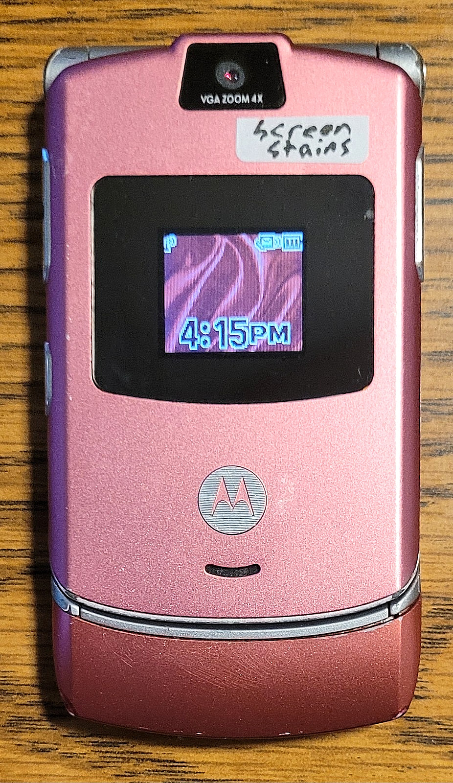 Motorola RAZR V3 – Pink ( Cingular / Unlocked ) Very Rare GSM Flip Phone – READ