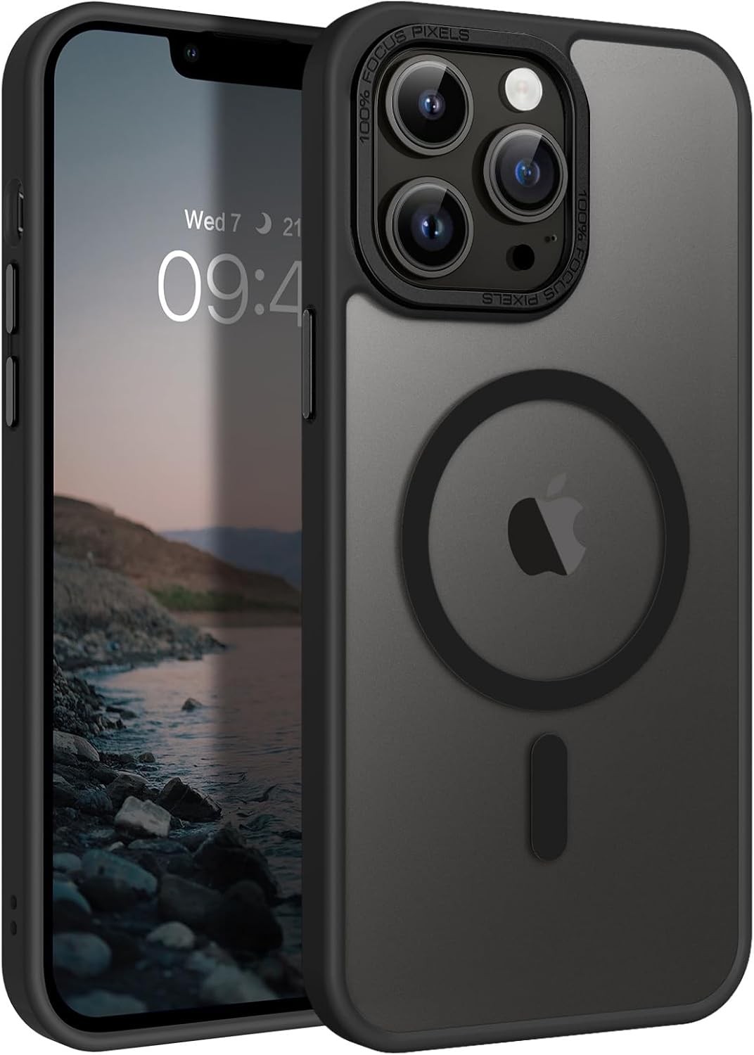 Magnetic for iPhone 13 Pro Max Case, Translucent Matte Frosted Anti-Fingerprint