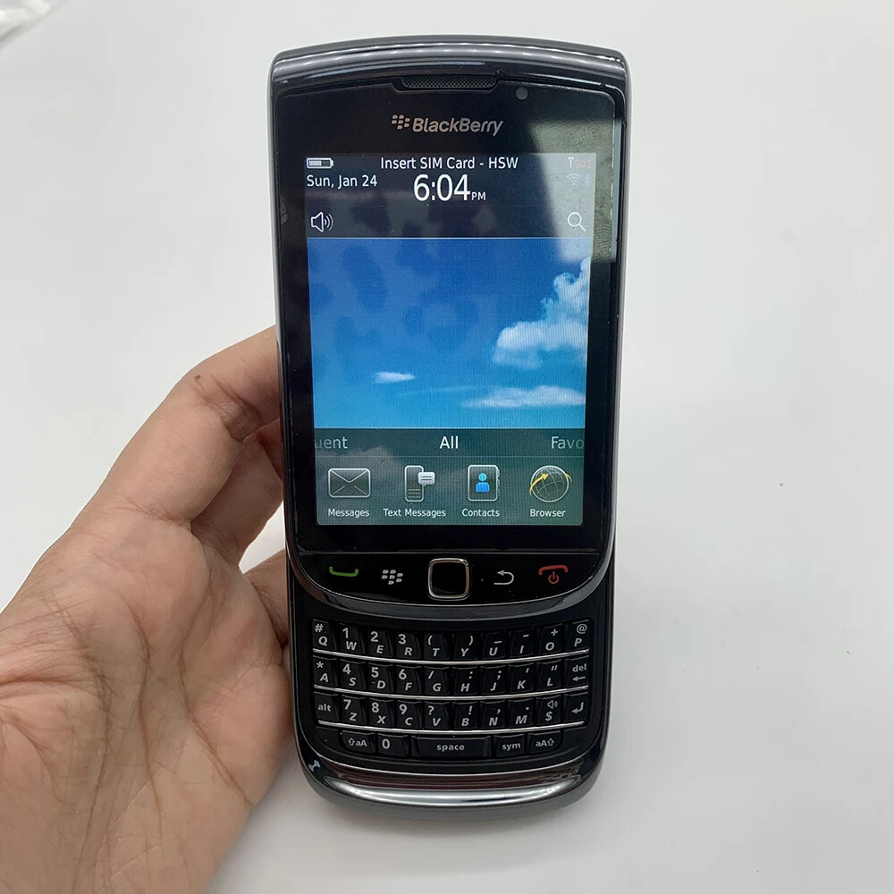 Original BlackBerry Torch 9800 4GB ROM 5MP Slider QWERTY Unlocked 3G Smartphone