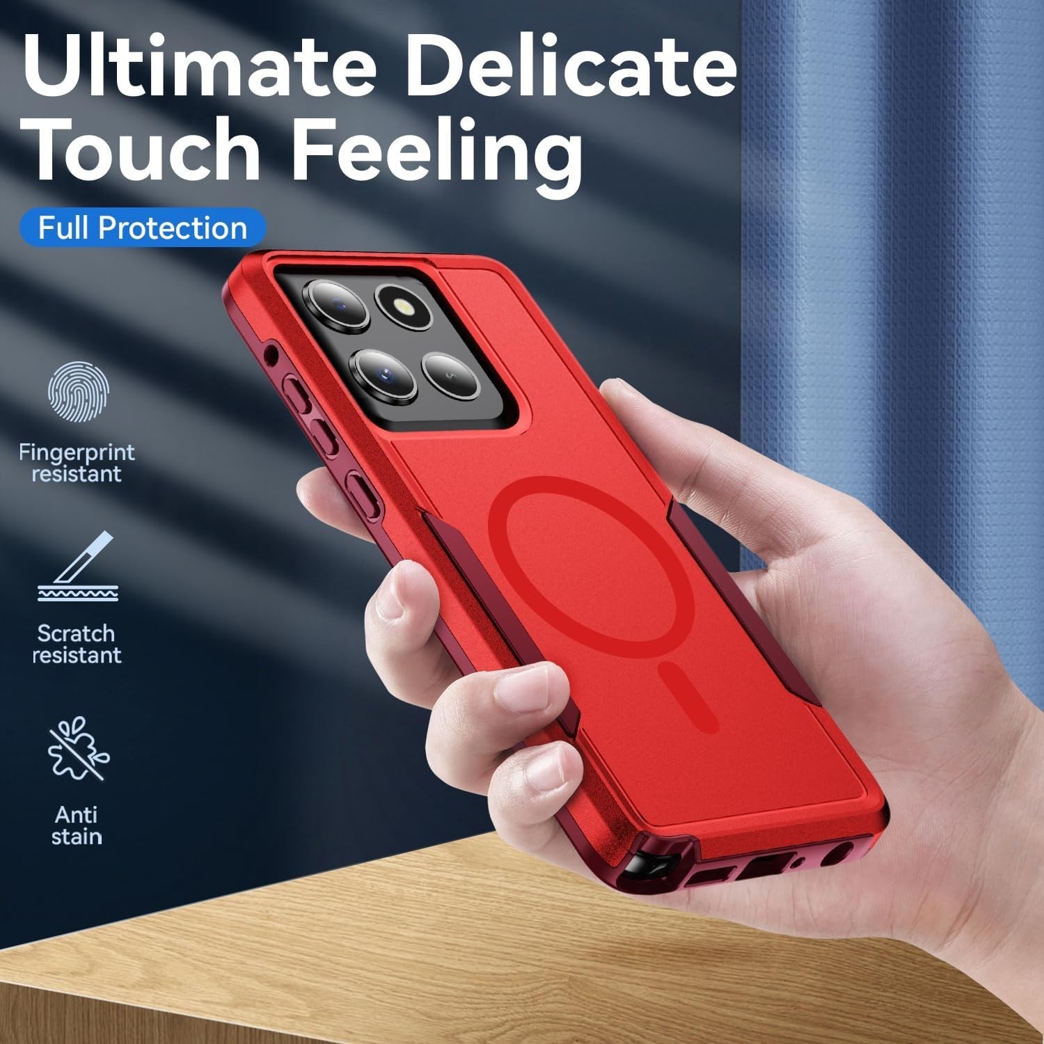 Moto G Stylus 2025 Case, Heavy Duty Dual-Layer Shockproof Rugged Protective Phon