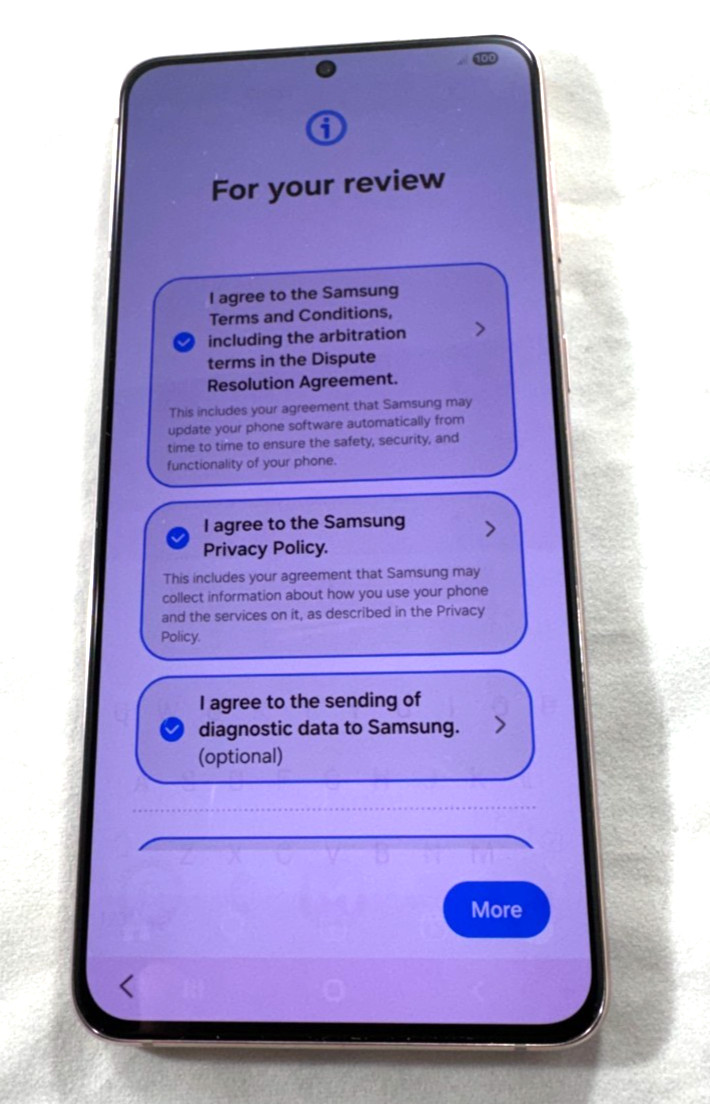SAMSUNG GALAXY S21+ PLUS 5G SM-G996U 128GB PHANTOM VIOLET (LIGHT SCREENBURN)